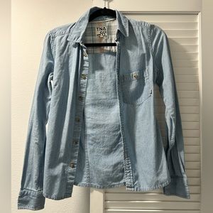 TNA denim long sleeve